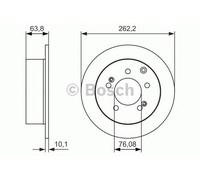 BOSCH 0 986 479 061 Brake disc