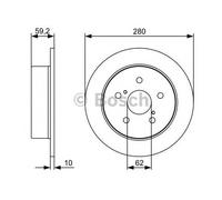 Fits BOSCH 0 986 479 520 BRAKE DISC /R/AVENSIS 2.2D 05- UK Stock