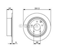 2x Brake Discs Pair Solid fits NISSAN TEANA J31 2.3 Rear 03 to 08 VQ23DE 291.8mm