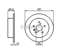 BOSCH 0 986 479 200 Brake disc