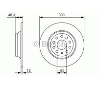 Bosch 0986479A84 Brake Disc (BD2144)