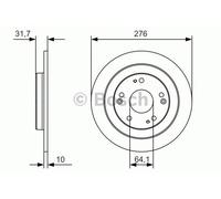 Bosch BD2152 Brake discs - ECE-R90 certified - 1 set of 2 discs