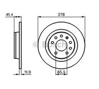 Bosch Rear Brake Disc