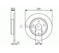 Bosch BD2161 Brake discs - ECE-R90 certified - 1 set of 2 discs