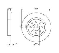 Bosch Brake Disc 0986479517 (BD1371)