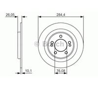 Bosch 0986479A47 Brake Disc (BD1734)
