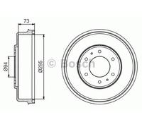 BOSCH 0 986 477 232 Brake drum