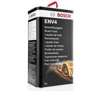 Bosch Brake Fluid ENV4, 5 L - For All Modern Vehicles Equipped with ABS and ESP Brakes - OE Quality - Compatible with DOT3, 4, and 4 HP/LV