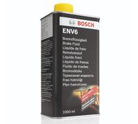 Bosch Brake Fluid ENV6, 1 L - For Vehicles with or without ABS/ESP Brakes - OE Quality - Compatible with DOT 3, 4, 4 HP/LV and 5.1