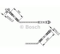 Flexible brake hose 1 987 476 054 BOSCH for BMW X5