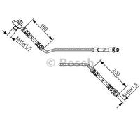 Bosch 1987476055 Brake Hose (BH030)