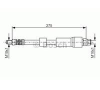Bosch 1987476174 Brake Hose (BH747)