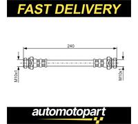 Bosch 1987476395 Brake Hose (BH1452)