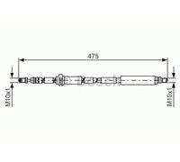Bosch 1987481449 Brake Hose (BH1337)