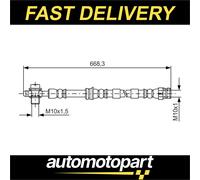 Bosch 1987481693 Brake Hose (BH1577)