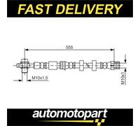 Bosch 1987481694 Brake Hose (BH1578)