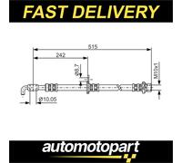 Bosch 1987476780 Brake Hose (BH1448)