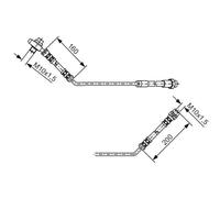 Bosch Brake Hose Rear Left 1987476054 - Genuine OEM Quality for BMW X5