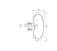 Bosch Brake Pads BP428 - Front Axle, Copper-Free, ECE-R90 Certified, Low Noise & Dust, 1 Set (4)