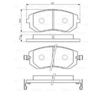BOSCH 0 986 494 558 Brake pad set