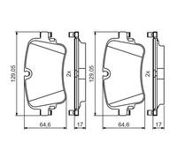 Bosch Brake Pad Set BP2058 986495426- Premium Engineering for Performance