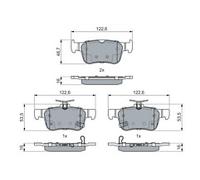 BOSCH 0 986 460 019 Brake pad set
