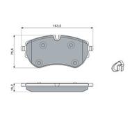 BOSCH 0 986 460 046 Brake pad set