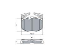 BOSCH 0 986 460 060 Brake pad set