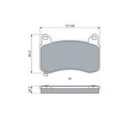Bosch Brake Pad Set 0 986 460 085 – Front – Fits Tesla Model 3 (2017–2020), Model Y (2020 on)