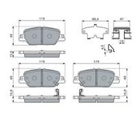BOSCH 0 986 460 138 Brake pad set