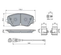 Bosch Brake Pad Set Bp2860 0986460162