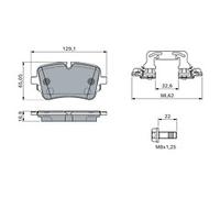 BOSCH 0 986 460 173 Brake pad set