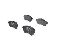 Bosch Brake Pad Set Front Low-Metallic 131.7mm Anti-Squeak Plate 0986424721