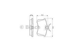 Bosch Brake Pad Set Bp689 0986466683