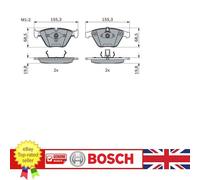 BOSCH Brake Pad Set for BMW 1 3 5 6 7 X1 Z4 01-16 34111763089 , 0986494036