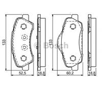 BOSCH 0 986 494 713 Brake pad set