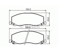 BOSCH 0986494298 Brake Pad Set For Disc Brake Front Fits Opel Saab 9-5 Vauxhall