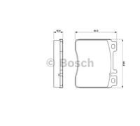 DISC BRAKE PADS SET FOR MERCEDES BENZ S CLASS W140 OM 603 971 SL R129 BOSCH