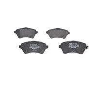Bosch Brake Pad Set Front Low-Metallic 131.7mm Anti-Squeak Plate 0986424721