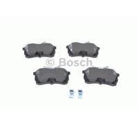 Bosch Brake Pad Set Rear Low-Metallic Width 87.2mm Anti-Squeak Plate 0986424661