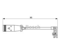 Bosch Brake Pad Wear Sensor Front Rear 1987473036