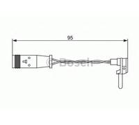 Bosch Brake Pad Wear Sensor Front Rear Right 1987473070
