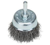 Bosch 2609256515 6mm Diameter 50mm Wire Cup Brush Crimped Wire Shank