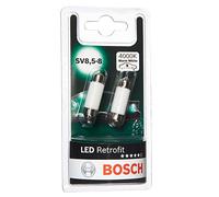 Bosch C5W 12V 1W LED Retrofit Car Licence Plate Bulbs Twin Pack