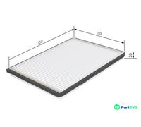 BOSCH CABIN AIR FILTER 1987432058 FOR FORD NISSAN