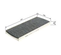 Cabin filter Activated Carbon Filter 1 987 432 306 BOSCH for FORD MAZDA