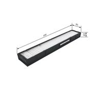 Bosch M5060 Standard Cabin Filter, Replacement Filter - Filters Pollen and Dust for Cleaner Air Inside the Vehicle