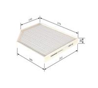 BOSCH Cabin Filter for Audi Q5 TDi 143 CAGA/CJCA 2.0 August 2009 to August 2013