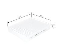 BOSCH Cabin Filter for BMW M3 Competition Package 3.0 March 2016 to March 2018