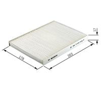Bosch M2106 Standard Cabin Filter, Replacement Filter - Filters Pollen and Dust for Cleaner Air Inside the Vehicle